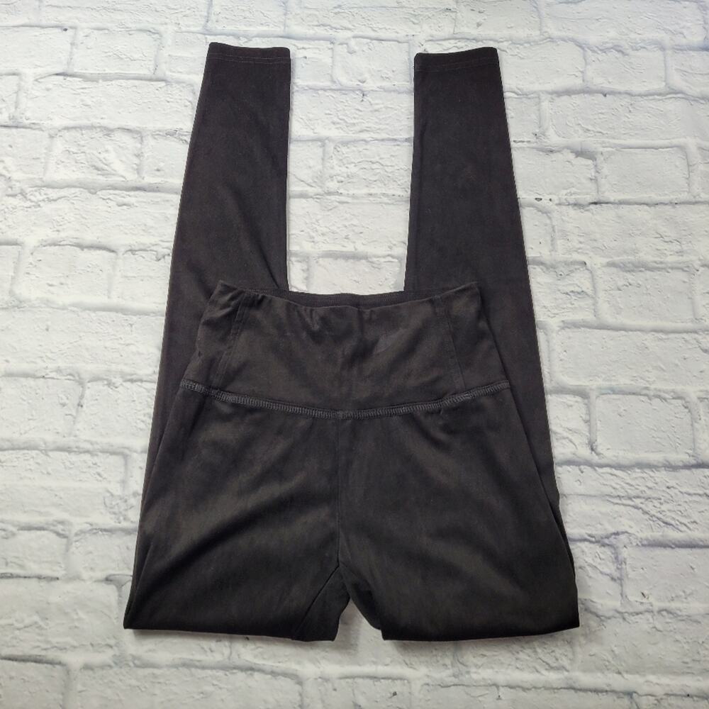 NWT Miami for Francesca's Black Faux Suede Leggings size Small